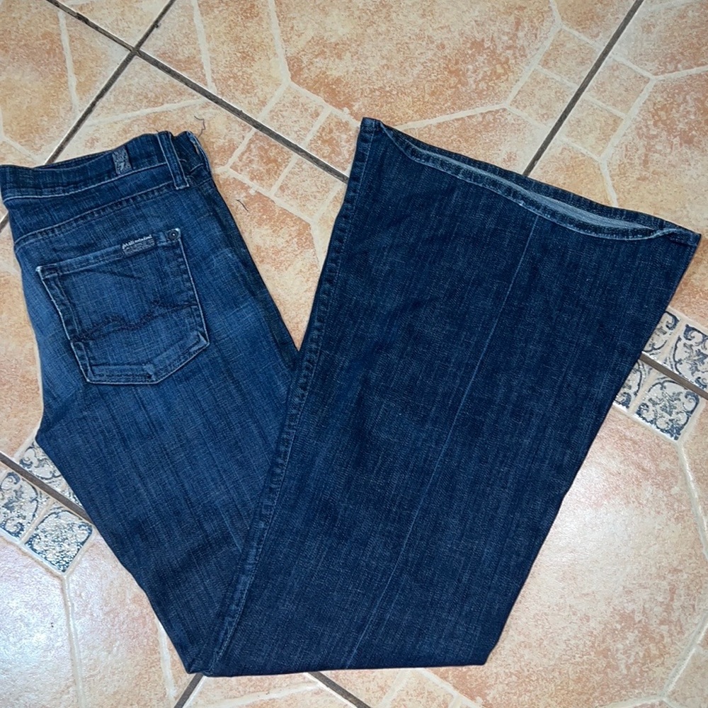 7 For All Mankind super flare jeans denim pants bottoms